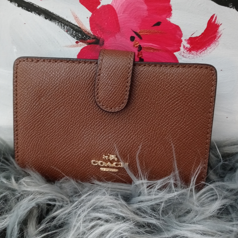 Coach small leather wallet